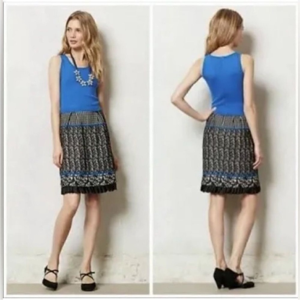 Anthropologie Girls From Savoy Arden Dress Mixed Media Merino Wool Blend Size S